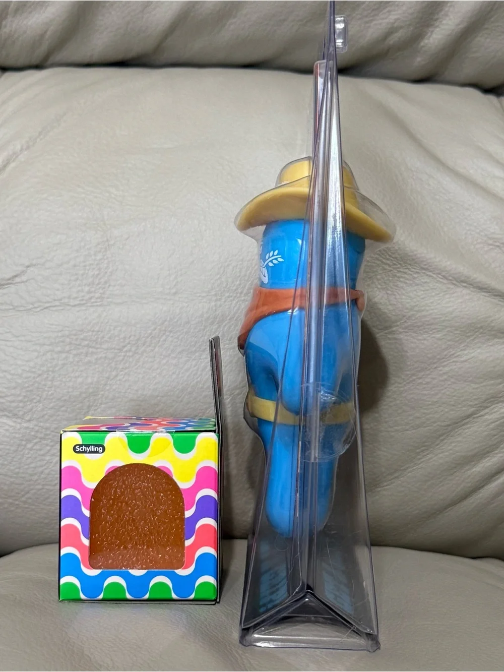 NEW Needoh Orange Gumdrop & Schylling Blue Cowpoke Globby Sugar Squishy Barnyard